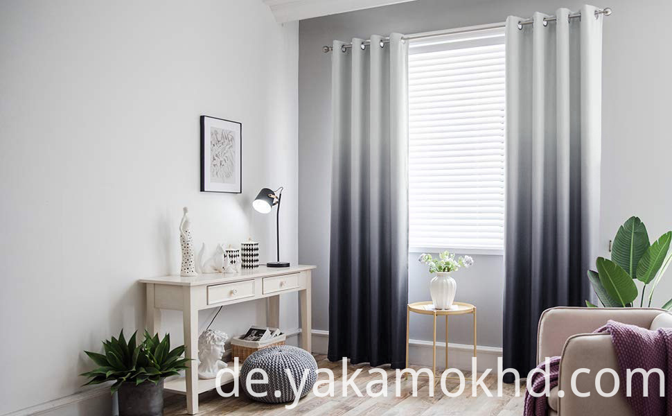 Schwarze Ombre-Vorhänge Black Ombre Curtains